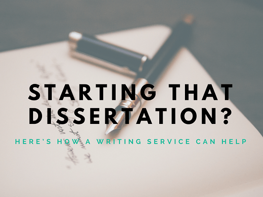 Start the dissertation correctly